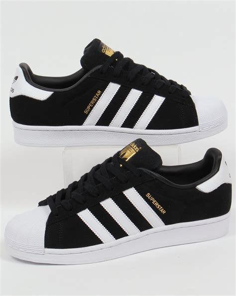 adidas superstar black suede.